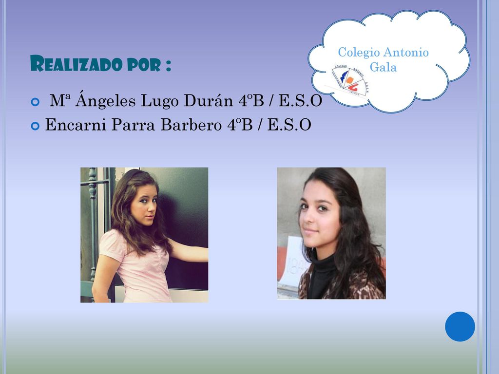 Realizado por : Mª Ángeles Lugo Durán 4ºB / E.S.O