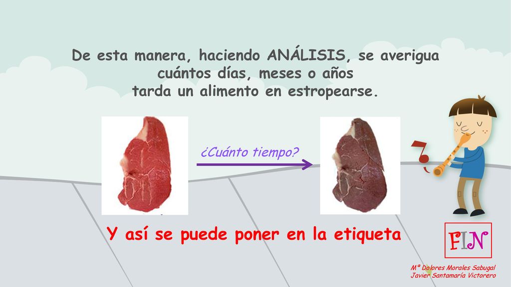 FIN Y así se puede poner en la etiqueta
