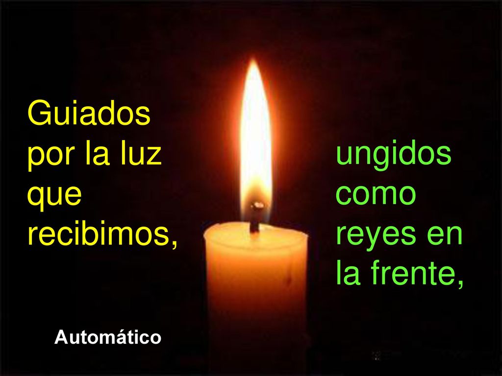Guiados por la luz que recibimos, ungidos como reyes en la frente,