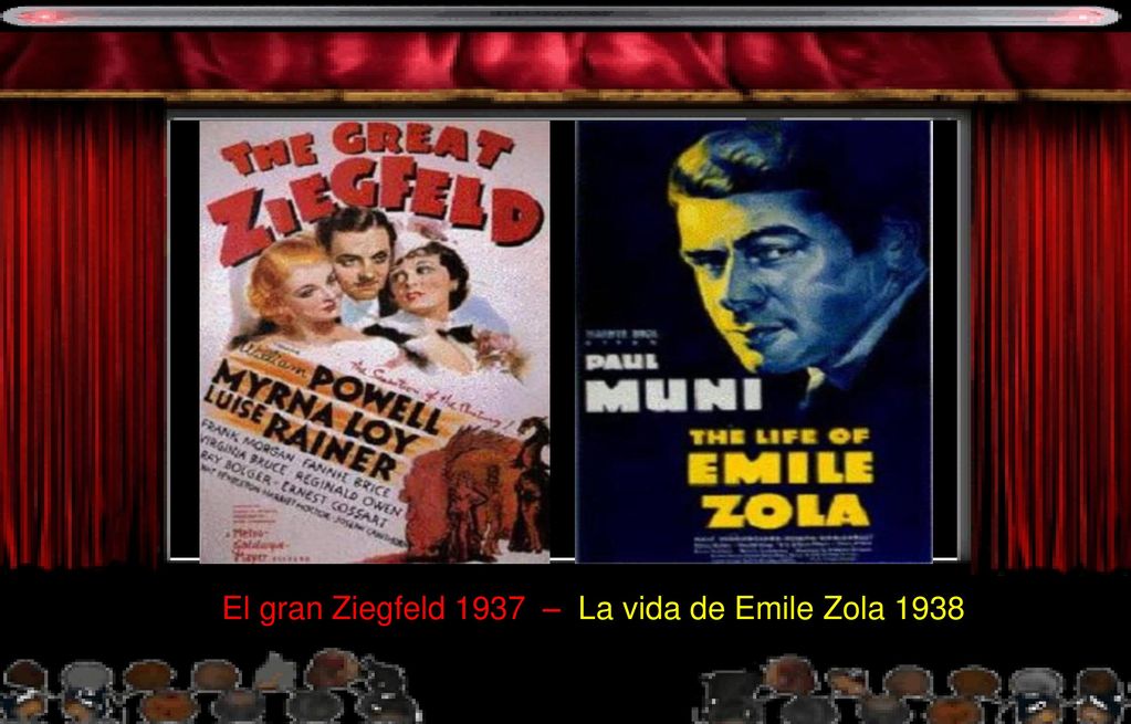 El gran Ziegfeld 1937 – La vida de Emile Zola 1938