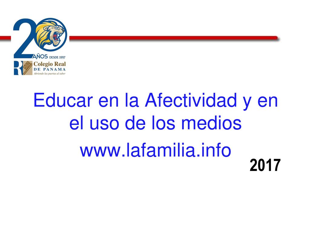 Educar en la Afectividad y en el uso de los medios