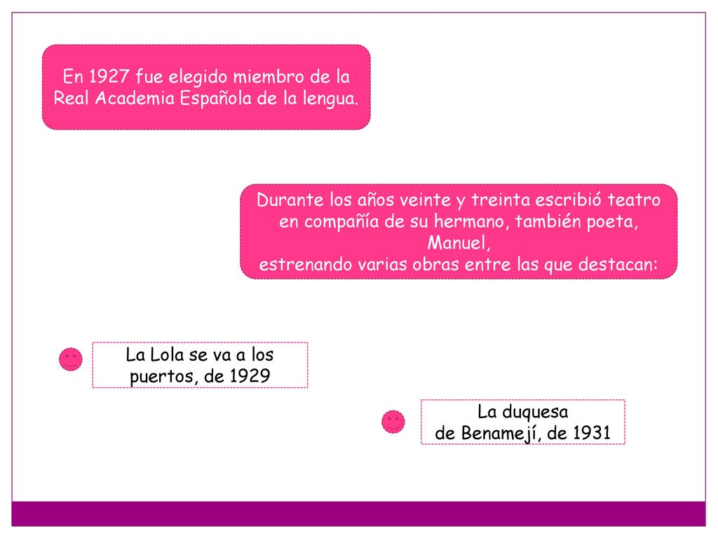 En 1927 fue elegido miembro de la Real Academia Española de la lengua.