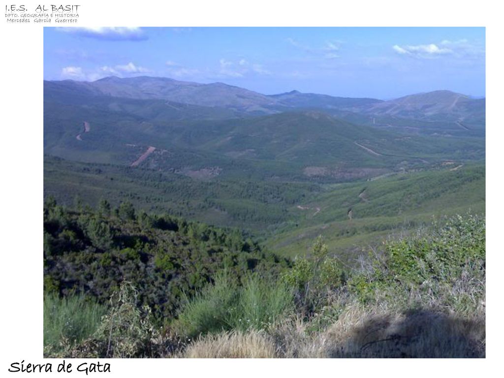 Sierra de Gata I.E.S. Al Basit Dpto. Geografía e Historia