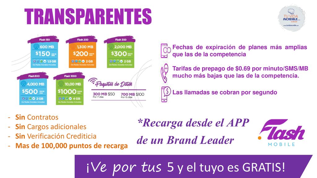 ¡Ve por tus 5 y el tuyo es GRATIS!