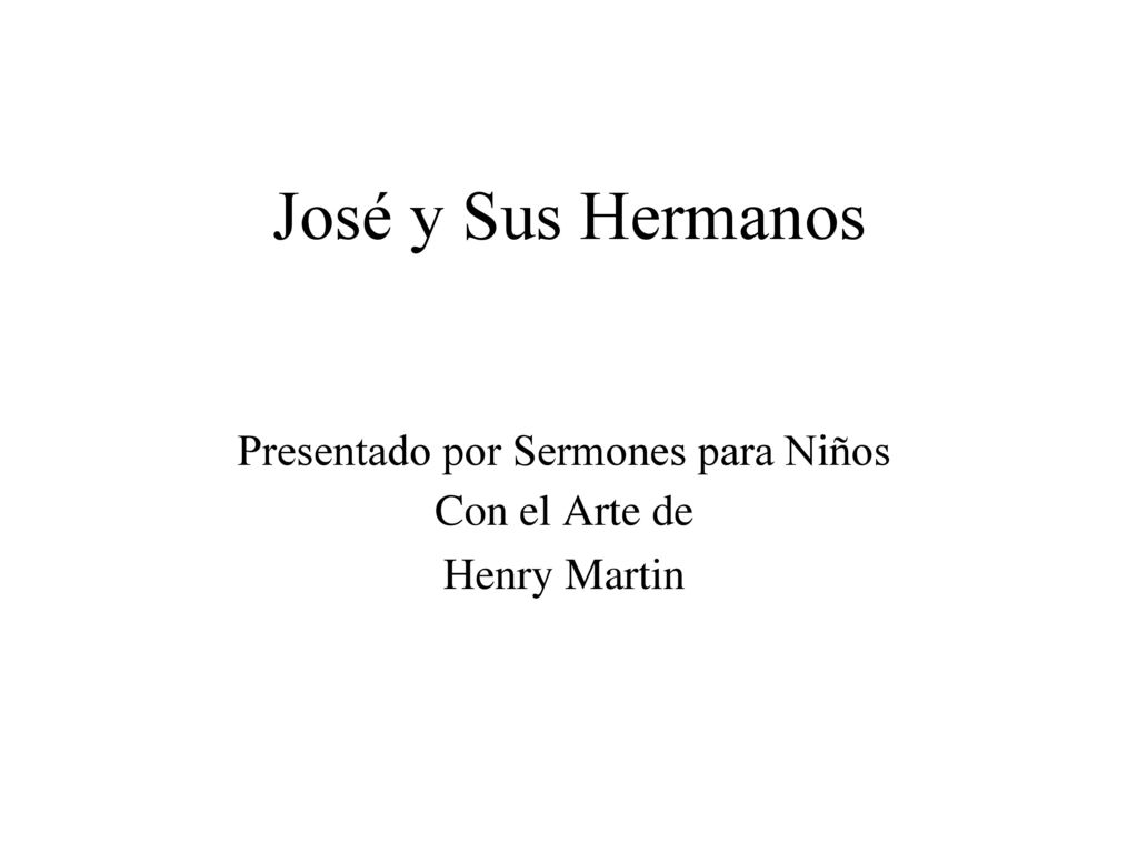 Presentado por Sermones para Niños Con el Arte de Henry Martin