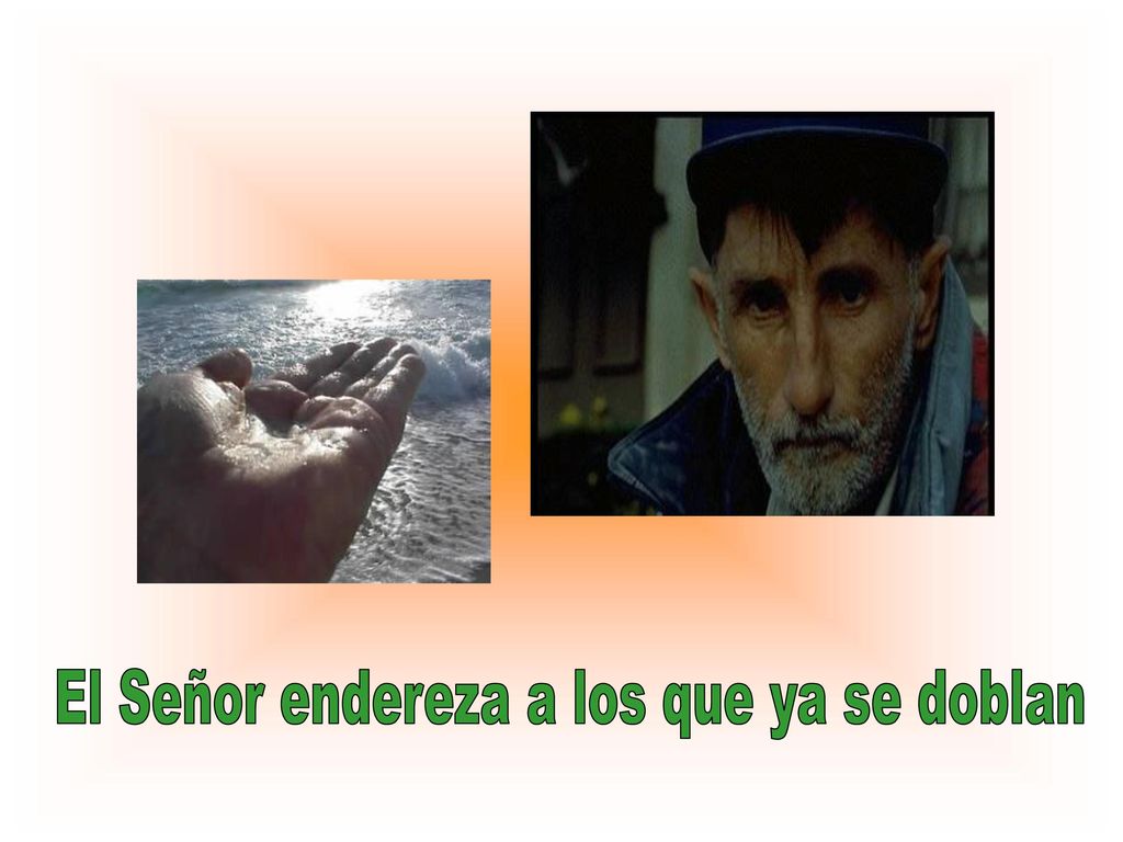 El Señor endereza a los que ya se doblan