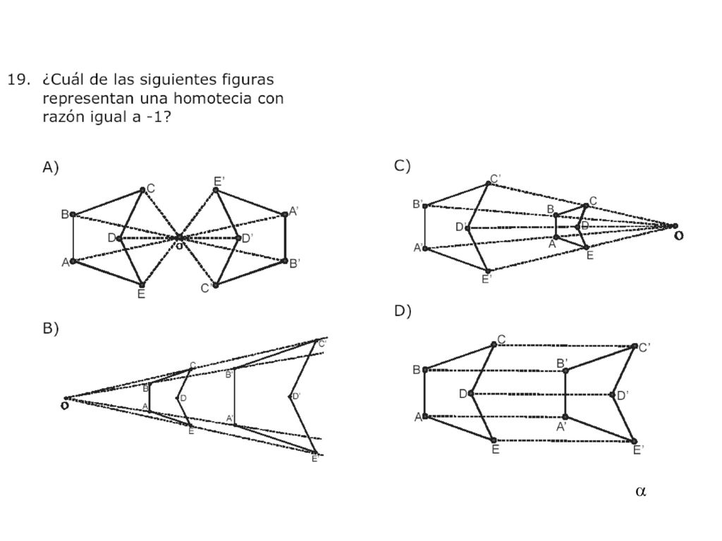 Ejemplo de contenidos específicos (Aquí hay que acordarse de qué es una homotecia)
