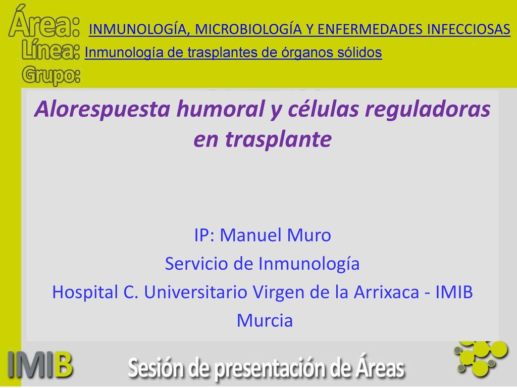 Alorespuesta humoral y células reguladoras en trasplante