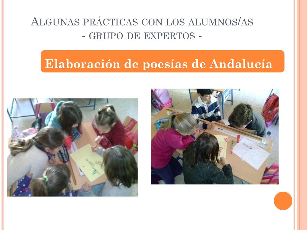Algunas prácticas con los alumnos/as - grupo de expertos -