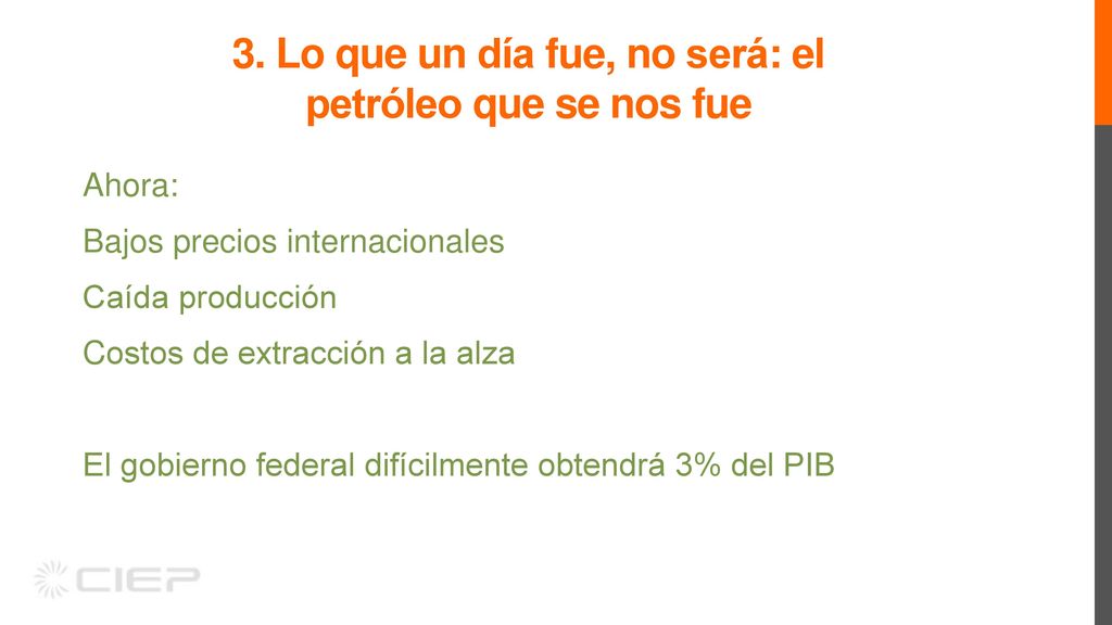 3. Lo que un día fue, no será: el petróleo que se nos fue
