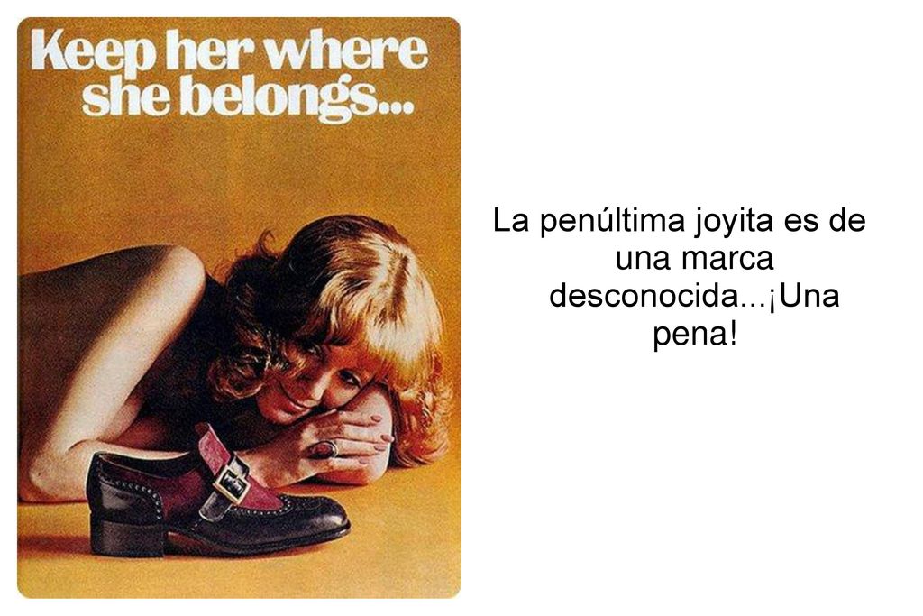 La penúltima joyita es de una marca desconocida...¡Una pena!