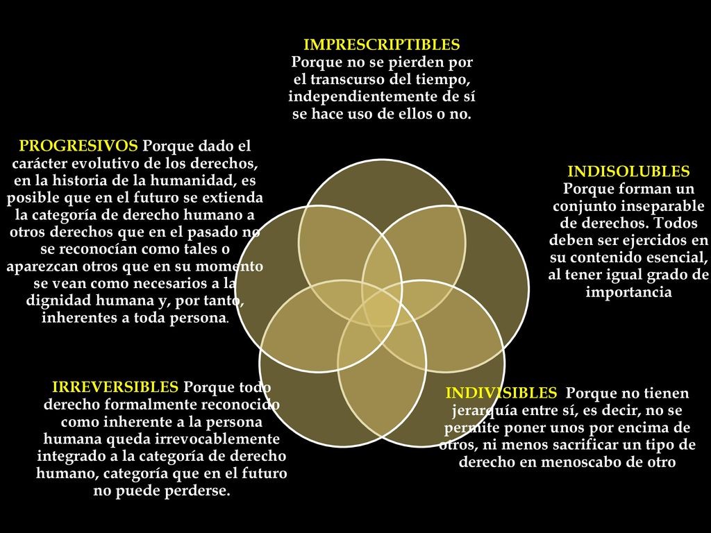 IMPRESCRIPTIBLES Porque no se pierden por el transcurso del tiempo, independientemente de sí se hace uso de ellos o no.