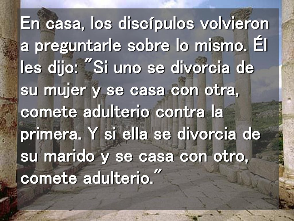 En casa, los discípulos volvieron a preguntarle sobre lo mismo