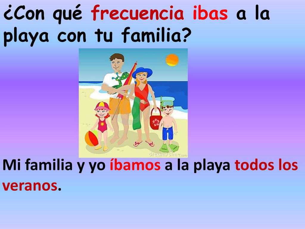 ¿Con qué frecuencia ibas a la playa con tu familia