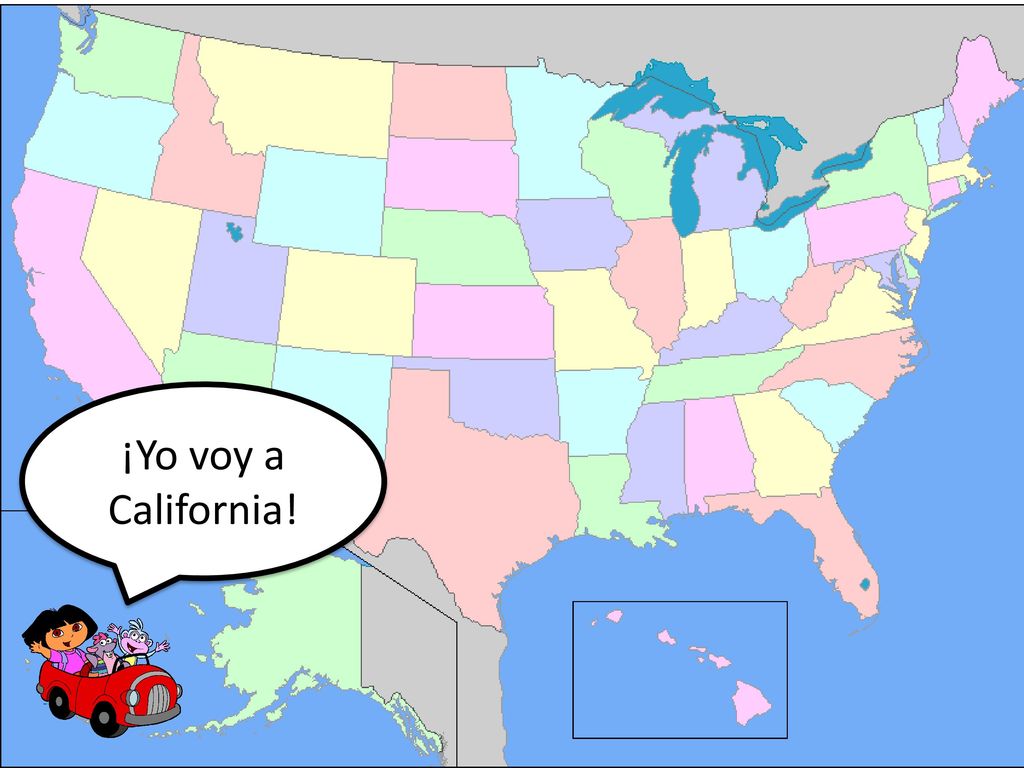 ¡Yo voy a California! Dora, Tico y Boots van a California.