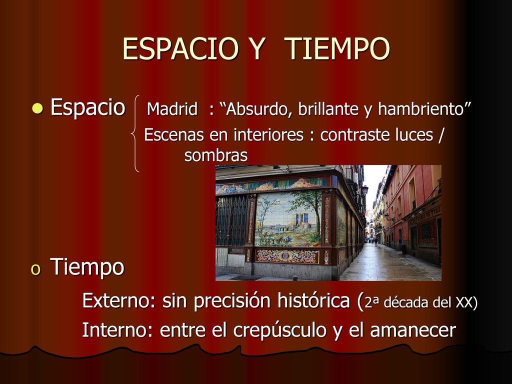 ESPACIO Y TIEMPO Espacio Madrid : Absurdo, brillante y hambriento