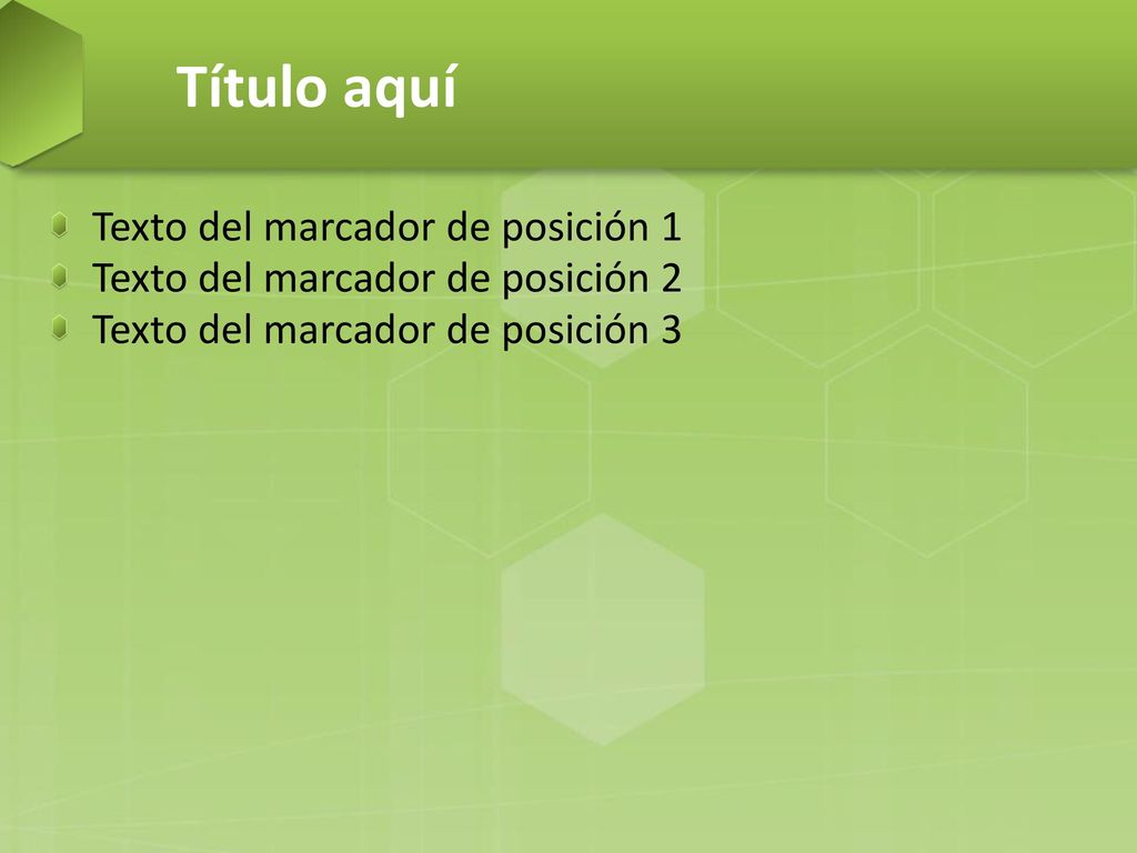 Título aquí Texto del marcador de posición 1