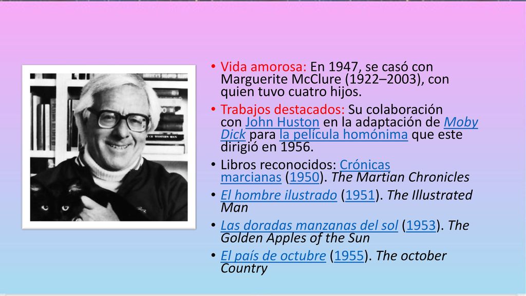 Vida amorosa: En 1947, se casó con Marguerite McClure (1922–2003), con quien tuvo cuatro hijos.