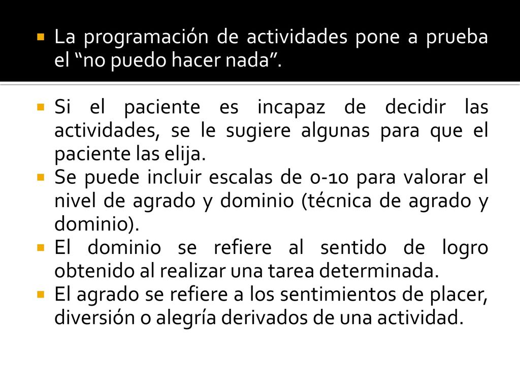 La programación de actividades pone a prueba el no puedo hacer nada .