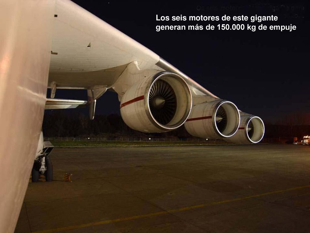 Los seis motores de este gigante generan más de kg de empuje