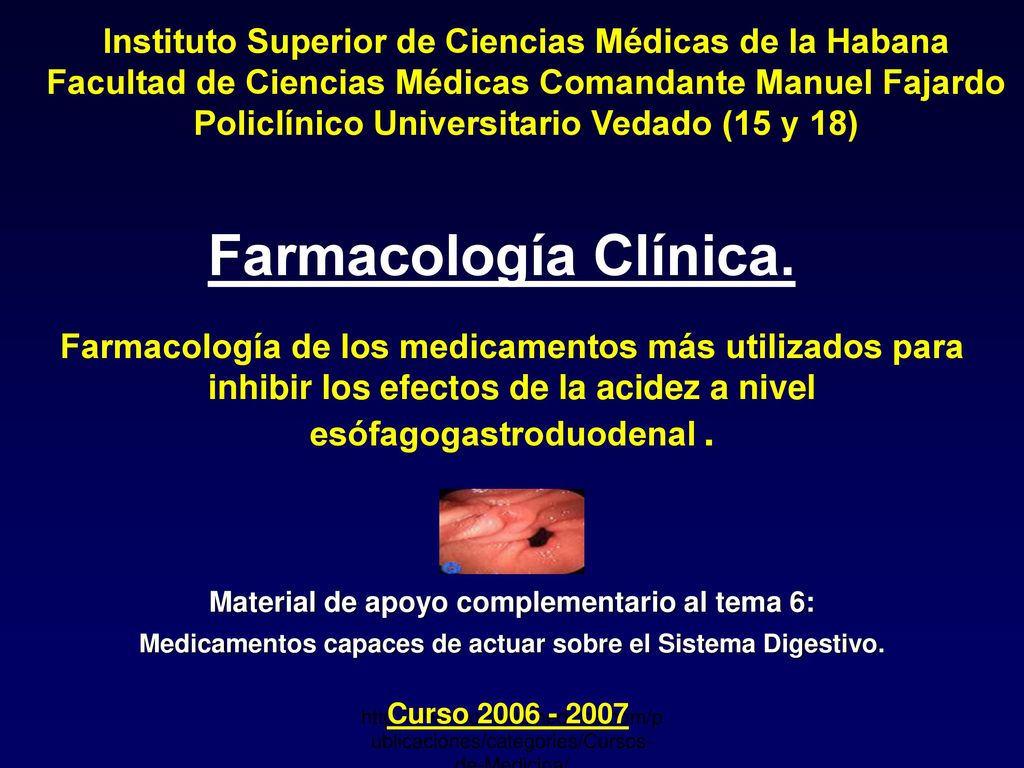 Instituto Superior de Ciencias Médicas de la Habana Facultad de Ciencias Médicas Comandante Manuel Fajardo Policlínico Universitario Vedado (15 y 18)