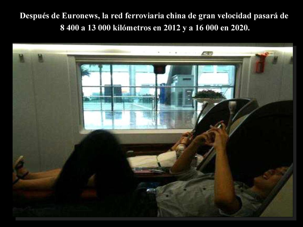 Después de Euronews, la red ferroviaria china de gran velocidad pasará de a kilómetros en 2012 y a en