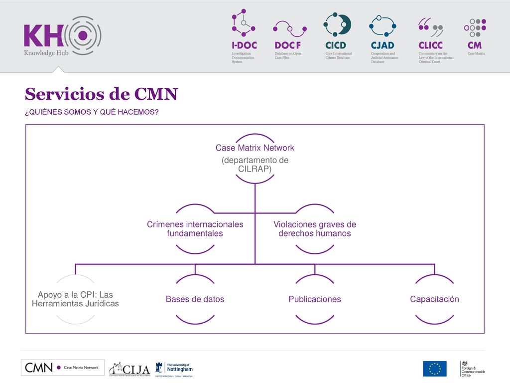 Servicios de CMN Case Matrix Network (departamento de CILRAP)