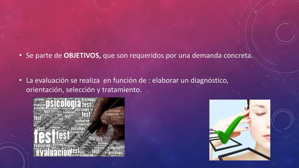 Se parte de OBJETIVOS, que son requeridos por una demanda concreta.