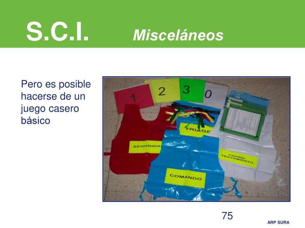 S.C.I. Misceláneos Pero es posible hacerse de un juego casero básico