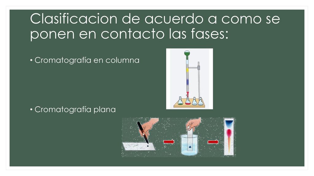Clasificacion de acuerdo a como se ponen en contacto las fases: