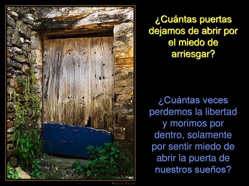 ¿Cuántas puertas dejamos de abrir por el miedo de arriesgar