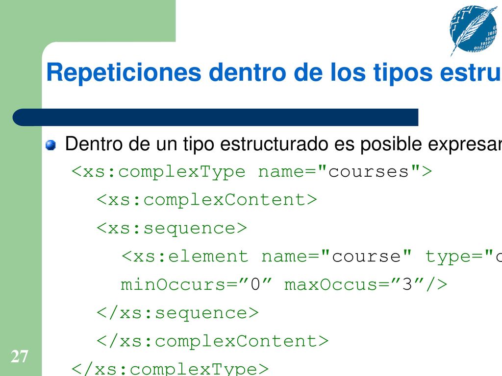 Repeticiones dentro de los tipos estructurados