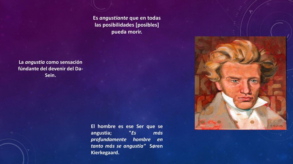 Es angustiante que en todas las posibilidades [posibles] pueda morir.