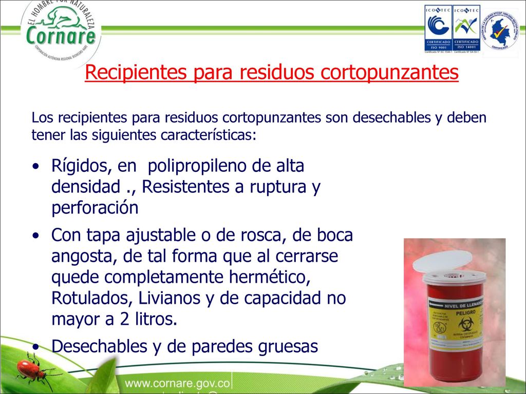 MANEJO INTEGRAL DE RESIDUOS HOSPITALARIOS Y SIMILARES - ppt descargar