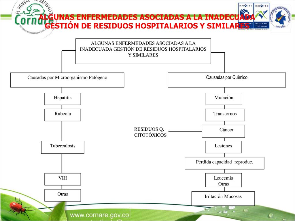 ALGUNAS ENFERMEDADES ASOCIADAS A LA INADECUADA GESTIÓN DE RESIDUOS HOSPITALARIOS Y SIMILARES