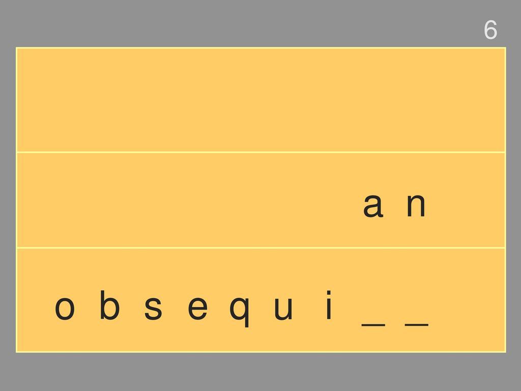 6 a n o b s e q u i _ _