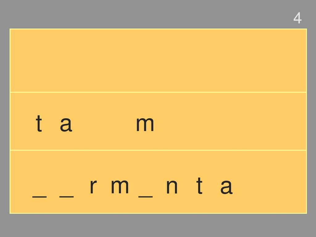 4 t a m _ _ r m _ n t a
