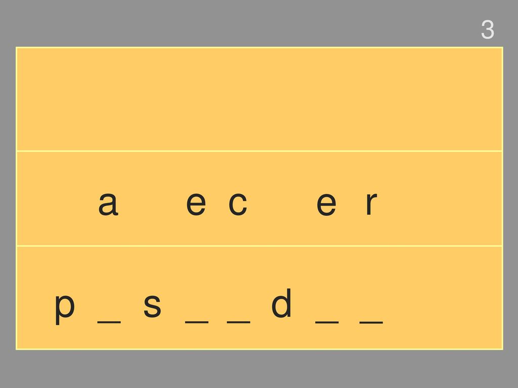 3 a e c e r p _ s _ _ d _ _