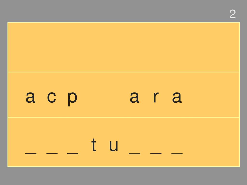 2 a c p a r a _ _ _ t u _ _ _