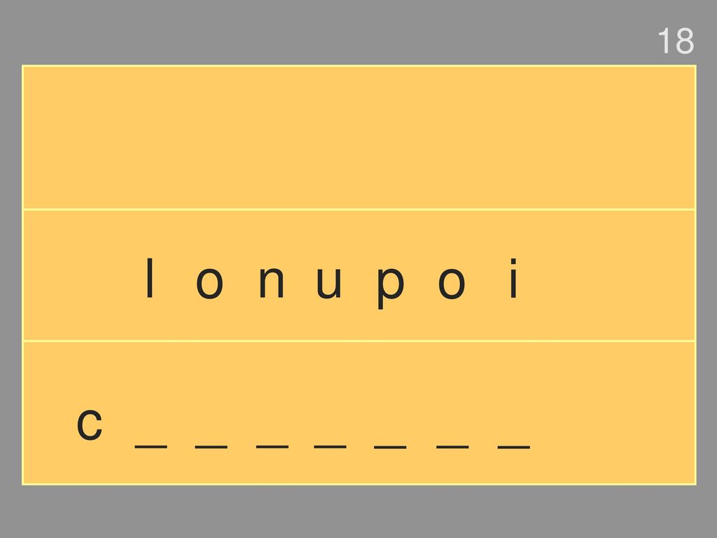 18 l o n u p o i c _ _ _ _ _ _ _