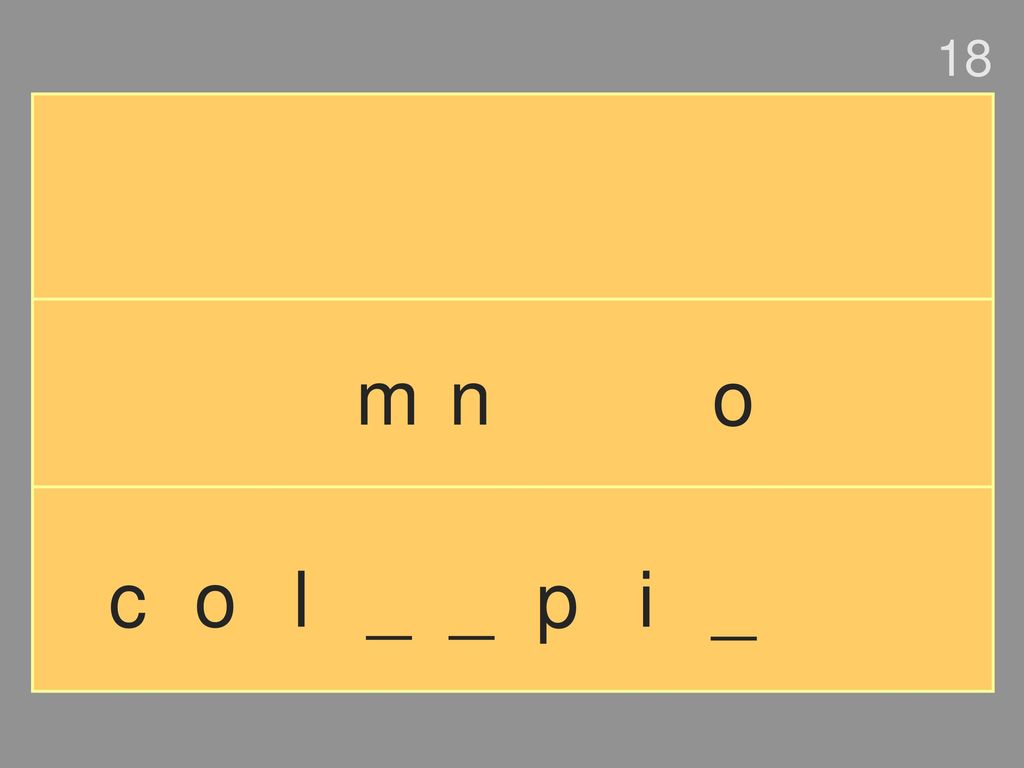 18 m n o c o l _ _ p i _