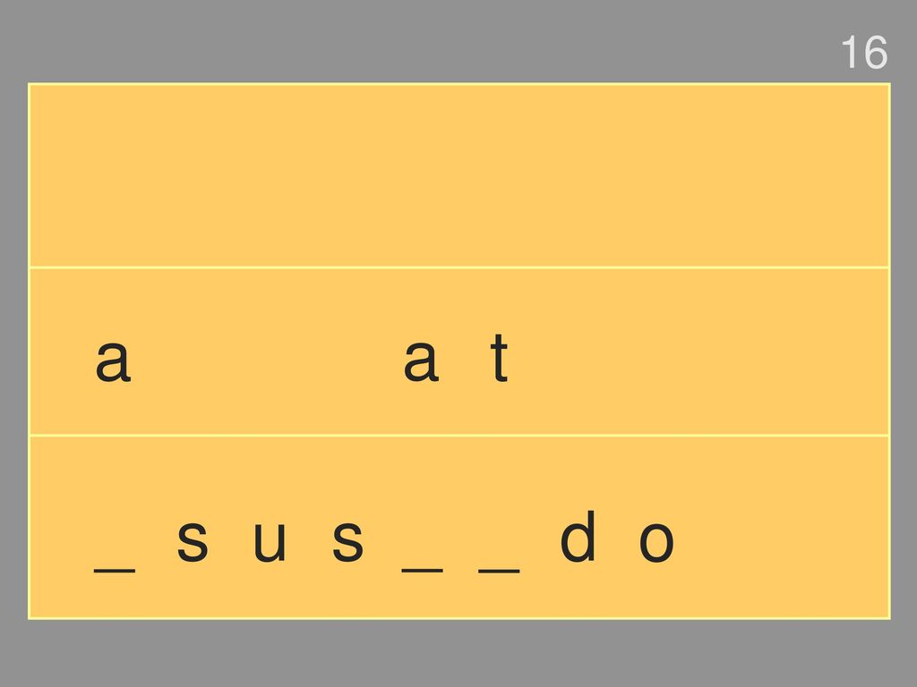 16 a a t _ s u s _ _ d o
