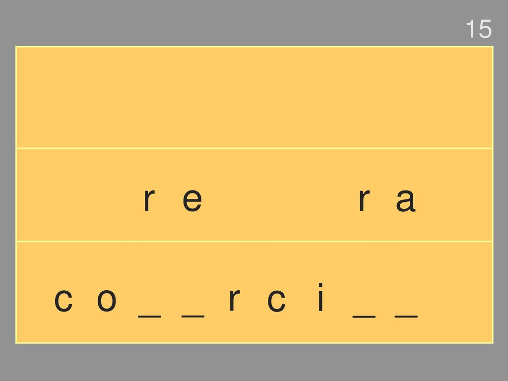 15 r e r a c o _ _ r c i _ _