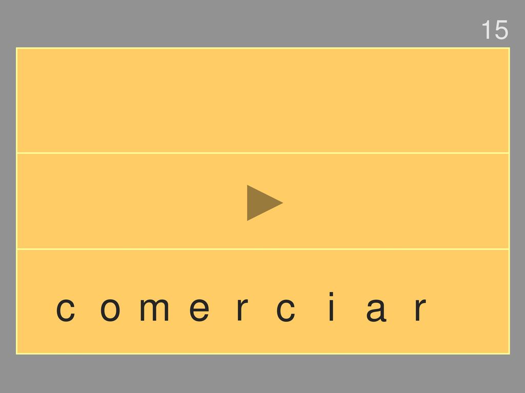 15 c o m e r c i a r