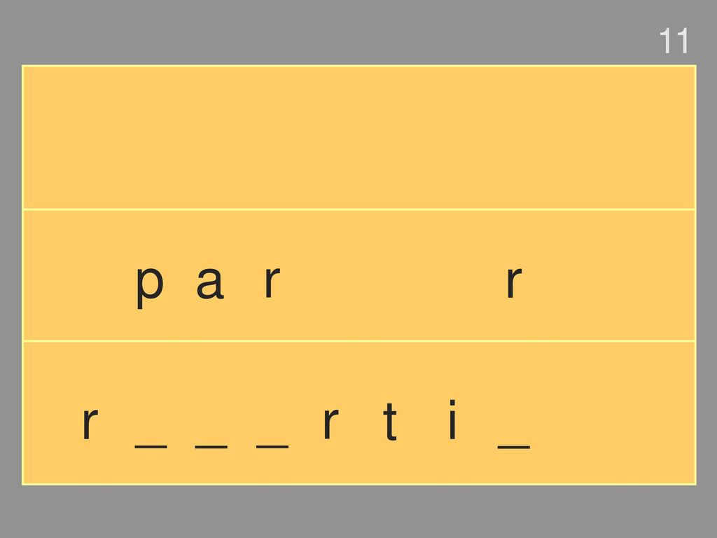 11 p a r r r _ _ _ r t i _