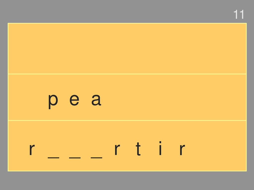11 p e a r _ _ _ r t i r