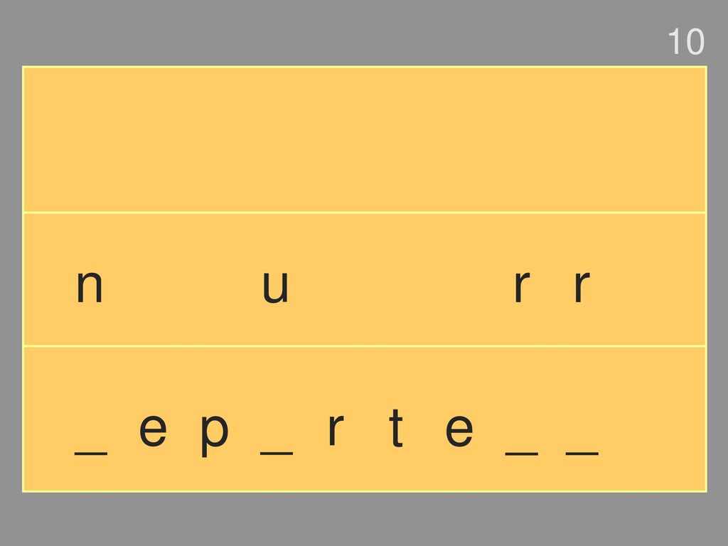 10 n u r r _ e p _ r t e _ _