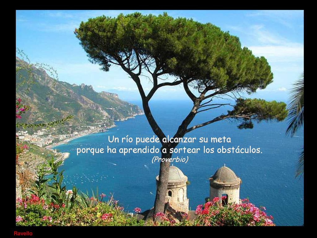 Un río puede alcanzar su meta porque ha aprendido a sortear los obstáculos. (Proverbio)