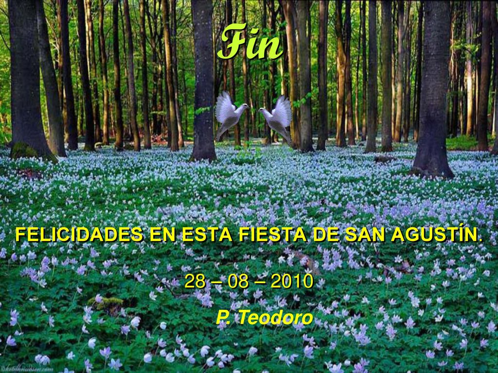 FELICIDADES EN ESTA FIESTA DE SAN Agustín. 28 – 08 – 2010