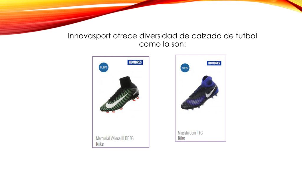 Innovasport ofrece diversidad de calzado de futbol como lo son: